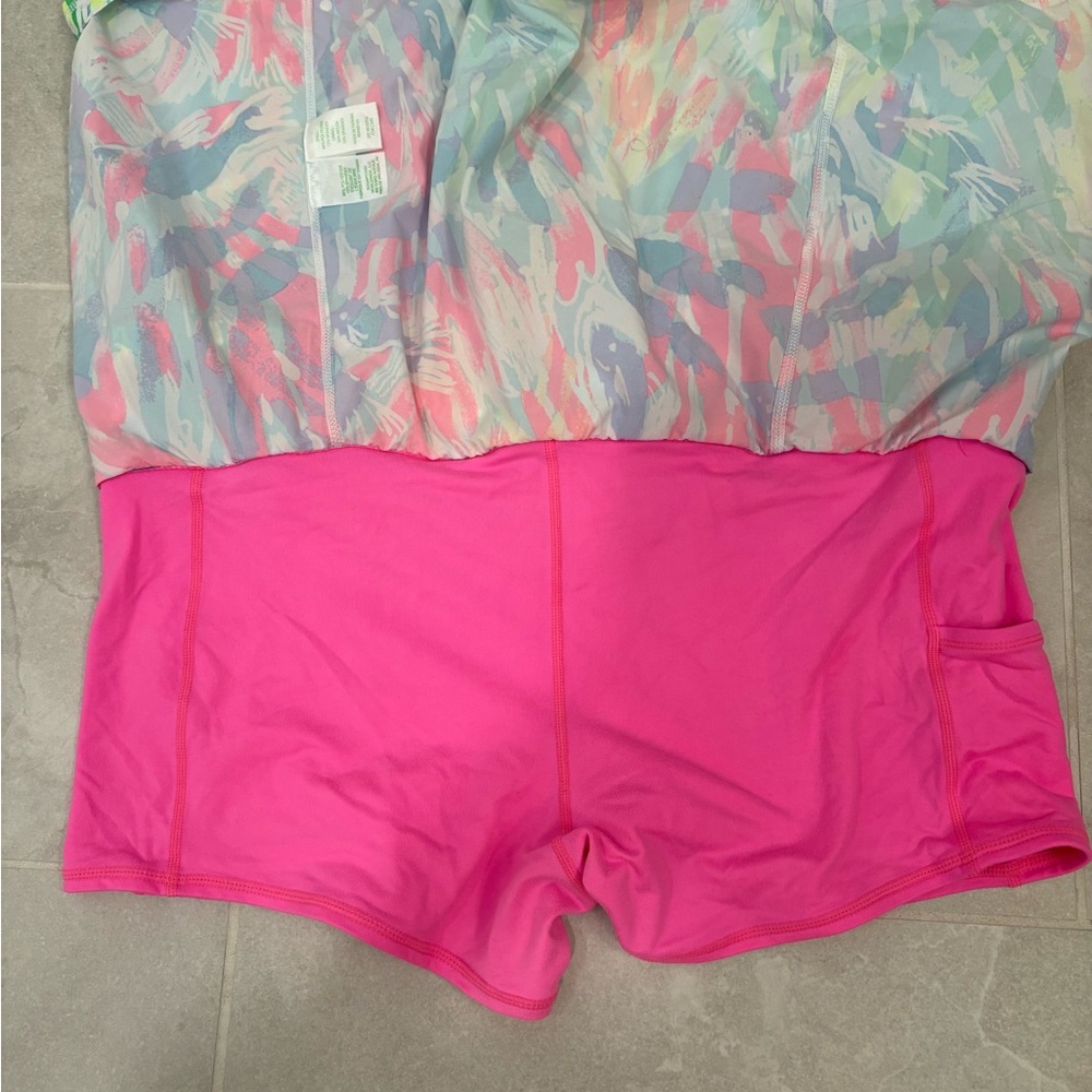 Lilly Pulitzer Luxletic Josephine Skirt Skort in Multi Sparkling Sands Size XL - Picture 8 of 10